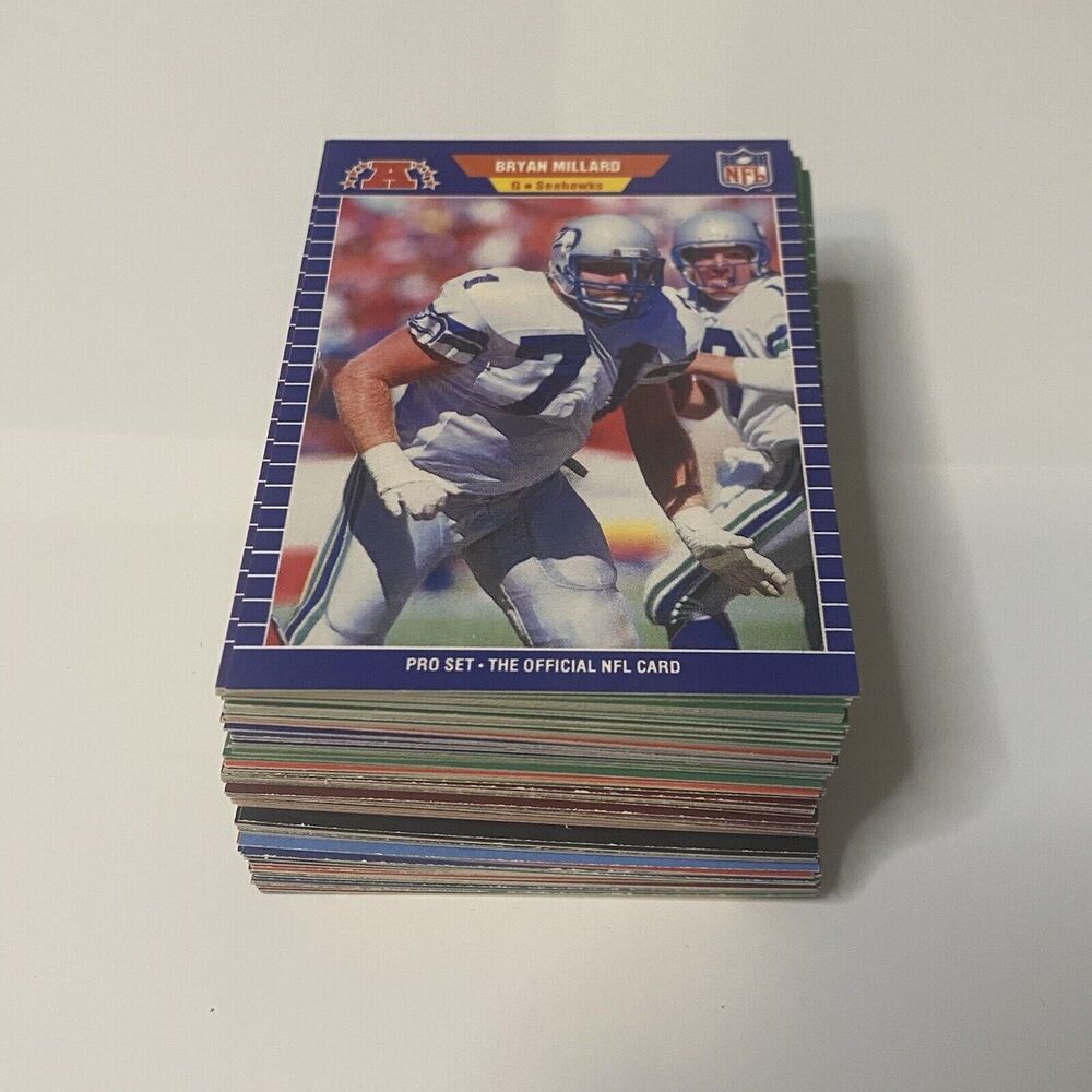 1989 - 1990 Pro Set Football Cards Lot of 82 Cards Vintage